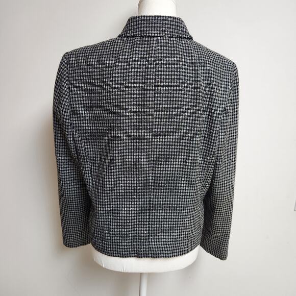 Vtg Pendleton Blazer Womens Sz 6 Wool Plaid Tweed Lined Twee Academia Jacket - Picture 4 of 15